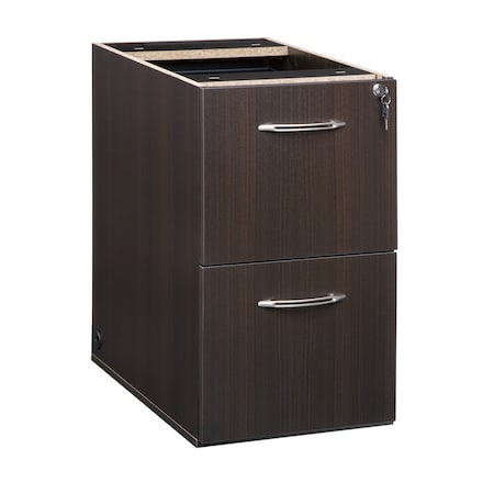 Mayline Pedestal, Aberdeen, 26"D, F/F, Mocha AFF26LDC